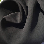 60" Jet Black 100% Lyocell Tencel Gabardine Twill Woven Fabric