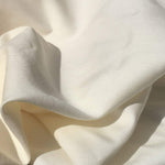 60" PFD 100% Lyocell Tencel Gabardine Twill Ivory Woven Fabric