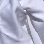 60" 100% Cotton Twill Optic White Apparel Woven Fabric by The Yard