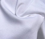 60" 100% Organic Cotton Twill 6 OZ White Woven Fabric By the Yard