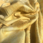 62" Rayon Poly Spandex Lycra Yellow & White Jersey Knit Fabric