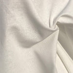 60" 100% Cotton Sheeting 5 OZ White Apparel Woven Fabric By the Yard