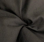 60" 100% Cotton Sheeting Broadcloth 5 OZ Black Woven Fabric