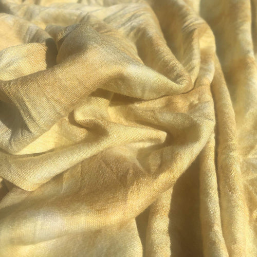 62" Rayon Poly Spandex Lycra Yellow & White Jersey Knit Fabric