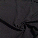 65" Modal Spandex Stretch Blend Piece Dyed Black Knit Fabric