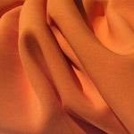 58" Rayon Faille Blitz Bright Orange Light Weight Woven Fabric