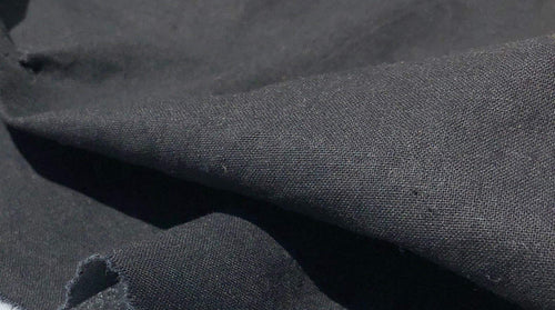 60" 100% Cotton Sheeting Black Apparel Woven Fabric by The Yard