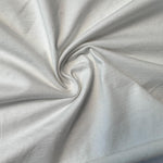 White Cotton Jersey Spandex 10 oz Medium Weight Eco-Friendly Sustainable Fabric By the Yard