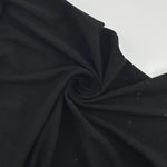 Bamboo Spandex Black Lycra Jersey Knit Fabric By the Yard 60″