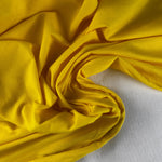 Yellow Cotton Jersey Spandex 10 oz Medium Weight Eco-Friendly Sustainable Fabric By the Yard