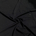 65" Modal Spandex Stretch Blend Piece Dyed Black Knit Fabric