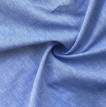 58" 100% Pima Cotton Chambray 3 OZ Voile Baby Blue Light Woven Fabric