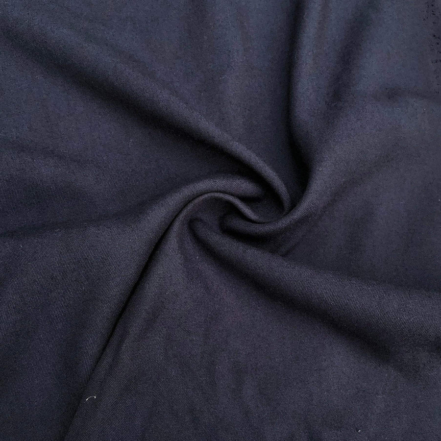 60" Dark Blue 100% Lyocell Tencel Gabardine Medium Weight Woven Fabric