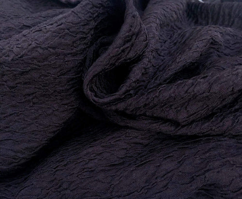 58" Spandex Elastane Stretch Wrinkle Dark Burgundy Black Knit Fabric