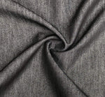 58" Cotton Denim Chambray Charcoal Gray Black Woven Fabric By the Yard