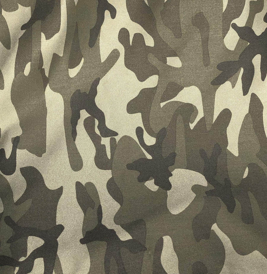 60" Cotton & Rayon Twill Camouflage Camo Print Woven Fabric