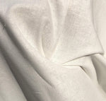 60" 100% Cotton Sheeting 5 OZ White Apparel Woven Fabric By the Yard