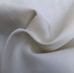58" PFD Greige Goods 100% Rayon Faille Ghost White Woven Fabric