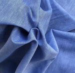 58" 100% Pima Cotton Chambray 3 OZ Voile Baby Blue Light Woven Fabric
