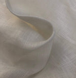 58" PFD 100% Linen Handkerchief Lithuanian Ivory White Woven Fabric