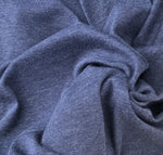 52" French Terry Modal Cotton Dark Navy Blue Knit Fabric(Burgundy Red)