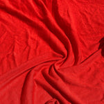 58" Red 100% Rayon Piece Dyed Jersey Knit Fabric By the Yard