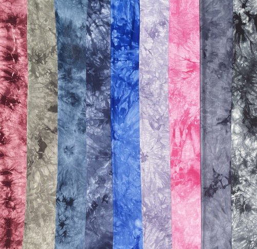 60" Bamboo 4-Way Stretch Spandex Tie Dye Jersey Knit Fabric