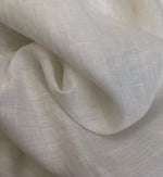 58" PFD 100% Linen Handkerchief Lithuanian Ivory White Woven Fabric