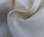 58" PFD Greige Goods 100% Rayon Faille Ghost White Woven Fabric