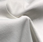 58" PFD Cotton Rayon Spandex Stretch Twill White 7.5 OZ Woven Fabric