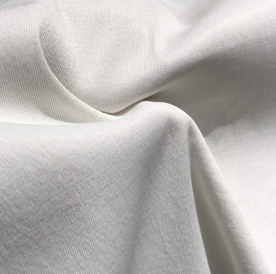 58" PFD Cotton Rayon Spandex Stretch Twill White 7.5 OZ Woven Fabric