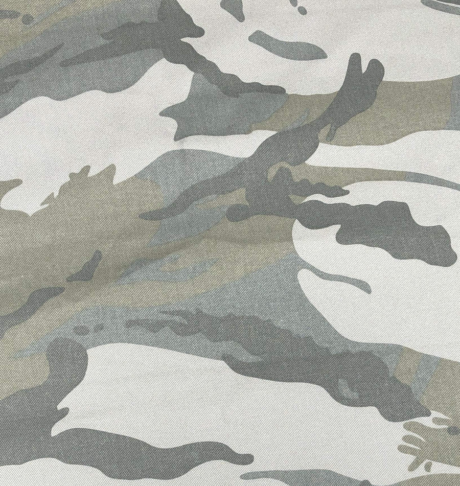 60" 100% Cotton Twill Dark Green Camouflage Camo Print Woven Fabric
