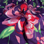 60" Modal Spandex Purple, Red, Pink, & Green Floral Jersey Knit Fabric