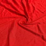 58" Red 100% Rayon Piece Dyed Jersey Knit Fabric By the Yard
