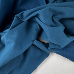 CornFlower Blue Cotton Jersey Spandex 10 oz Medium Weight Eco-Friendly Sustainable Fabric By the Yard