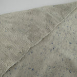 Oatmeal Gray Blue Speckled French Terry 15 Oz French Terry Sweatshirt Fabric By The Yard/ Matching Rib