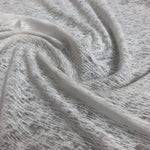 60" 100% Cotton Slub 5 OZ Optic White Jersey Knit Fabric by The Yard