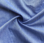 58" 100% Pima Cotton Chambray 3 OZ Voile Baby Blue Light Woven Fabric