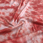 64" Tie Dyed Modal Spandex Pink Orange & White Jersey Knit Fabric