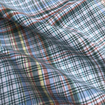 60" 100% Cotton Checkered Multi Color Colorful Rainbow Woven Fabric