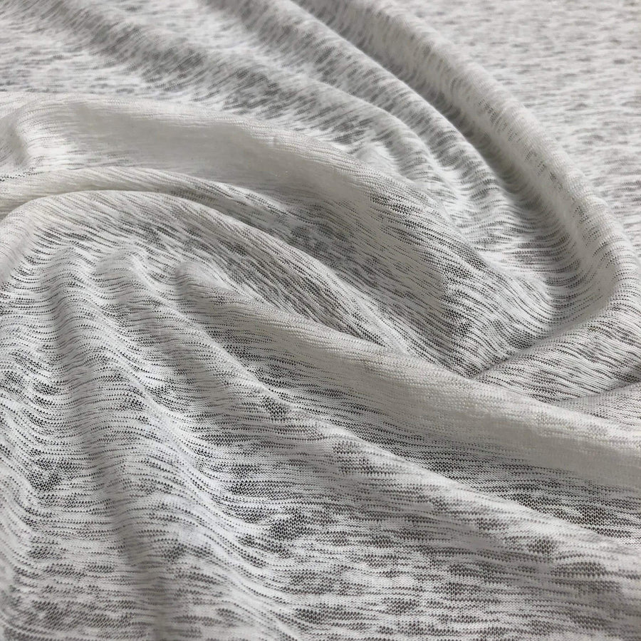 60" 100% Cotton Slub 5 OZ Optic White Jersey Knit Fabric by The Yard