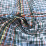 60" 100% Cotton Checkered Multi Color Colorful Rainbow Woven Fabric