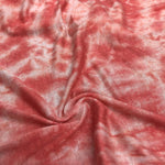 64" Tie Dyed Modal Spandex Pink Orange & White Jersey Knit Fabric