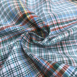 60" 100% Cotton Checkered Multi Color Colorful Rainbow Woven Fabric