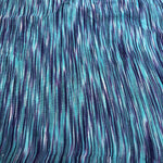 66" 100% Bamboo Blue & Purple Space Dyed Knit Fabric By the Yard