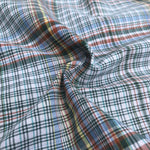 60" 100% Cotton Checkered Multi Color Colorful Rainbow Woven Fabric