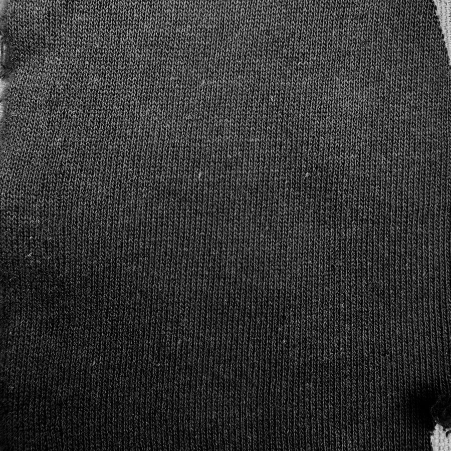 Black Fleece 100% Cotton Knit Fabric By the Yard