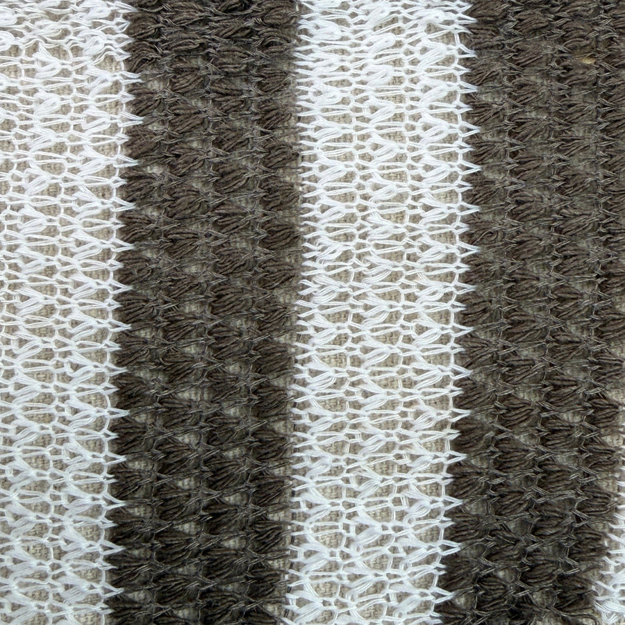 Jacquard Woven Crochet Sweater 100% Cotton Knit Fabric By the Yard