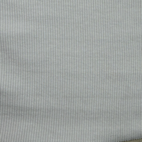 White Cotton Modal Ribbing Fabric, 50% Cotton 50% Modal Rib Knit, Cuffs Collars Waistbands