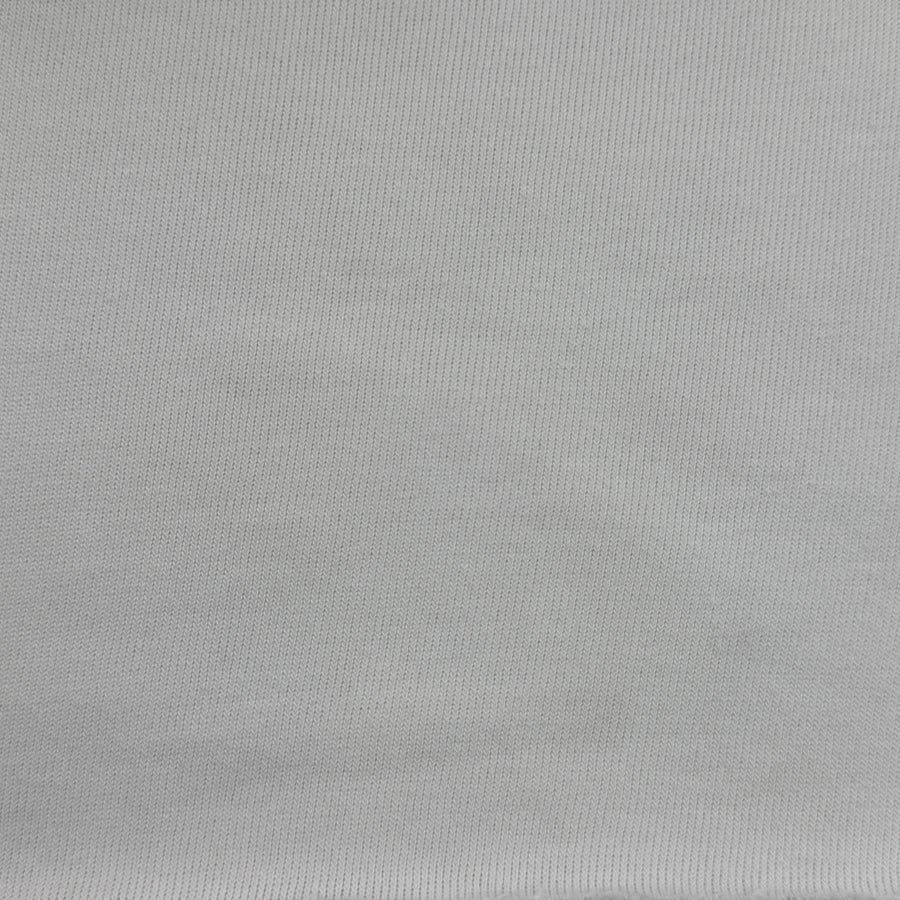White Poly Cotton Fleece Sherpa 50% Polyester 50% Cotton Knit Fabric By the Yard